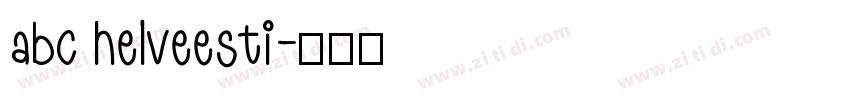 abc helveesti字体转换